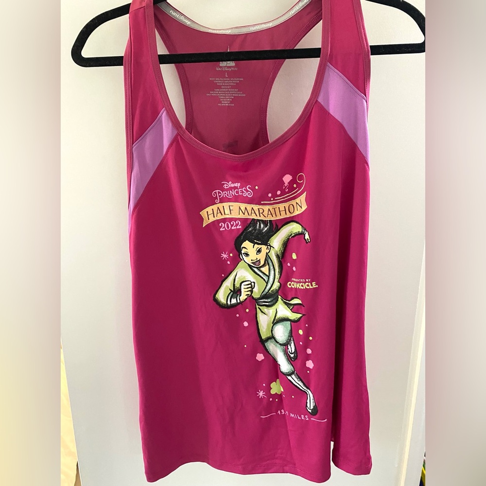 RunDisney Princess Half Marathon tank. Mulan. Size L